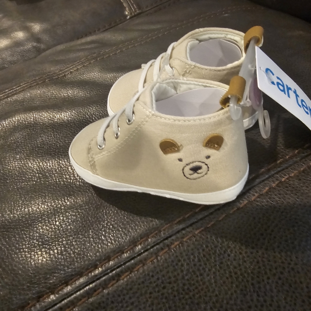 Carter's Beige Bear Kids Shoes